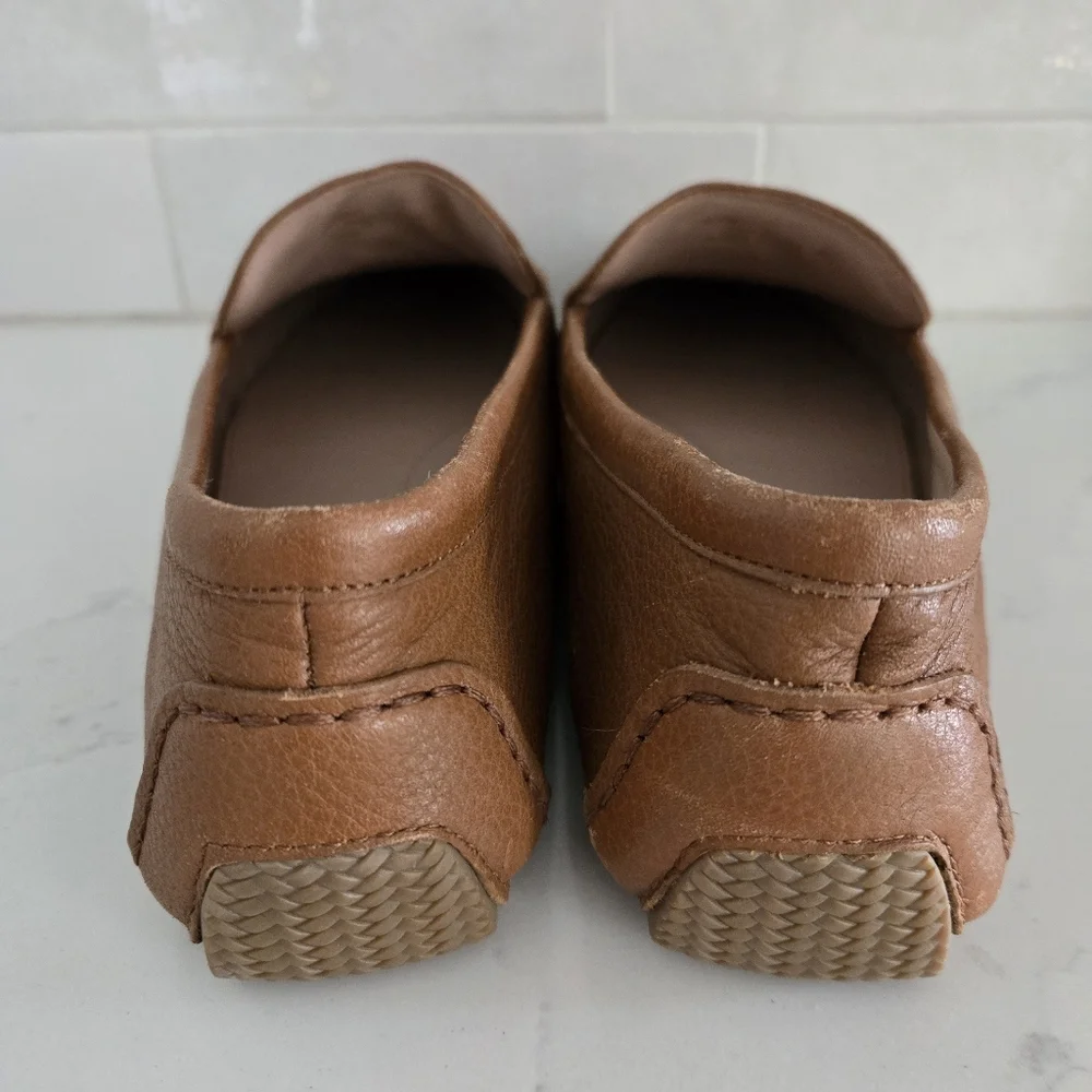 Cole Haan Tully Driver Women's Leather Flat Loafers Brown Tan Horsebit Size 8 - Picture 5 of 9